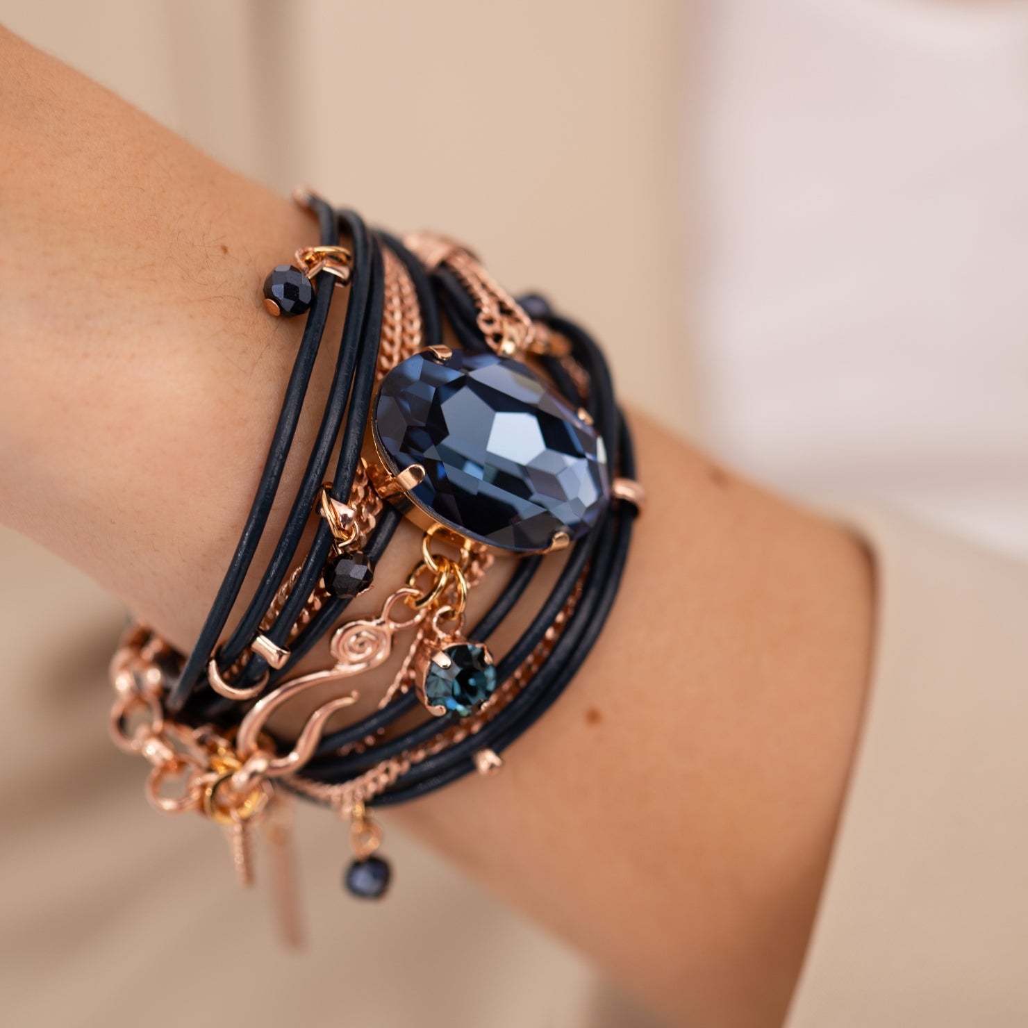 Stargaze Bracelet Decorated with small glass beads