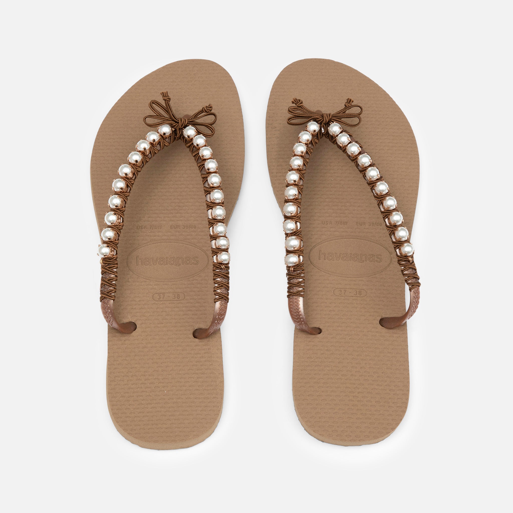 Pearls Flip Flops