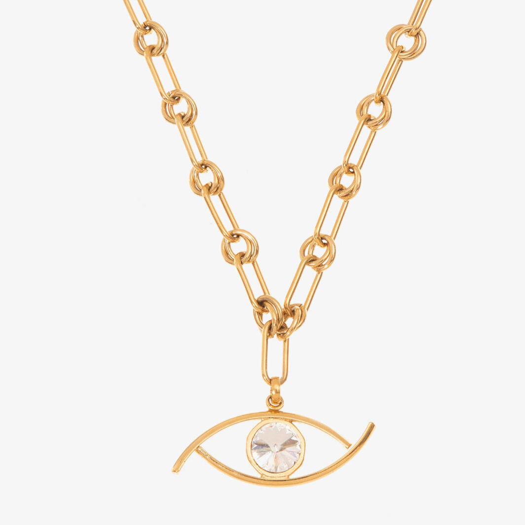 Evil Eye design pendant necklace