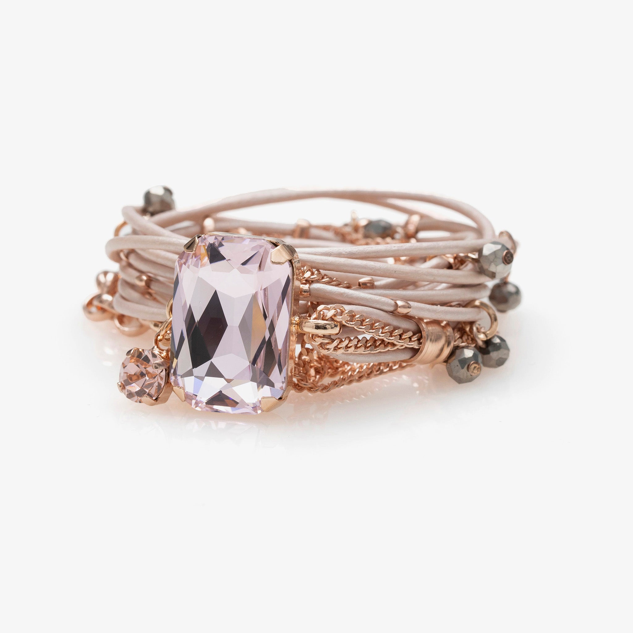 wrap and multilayer Stardust Bracelet - Rose Gold