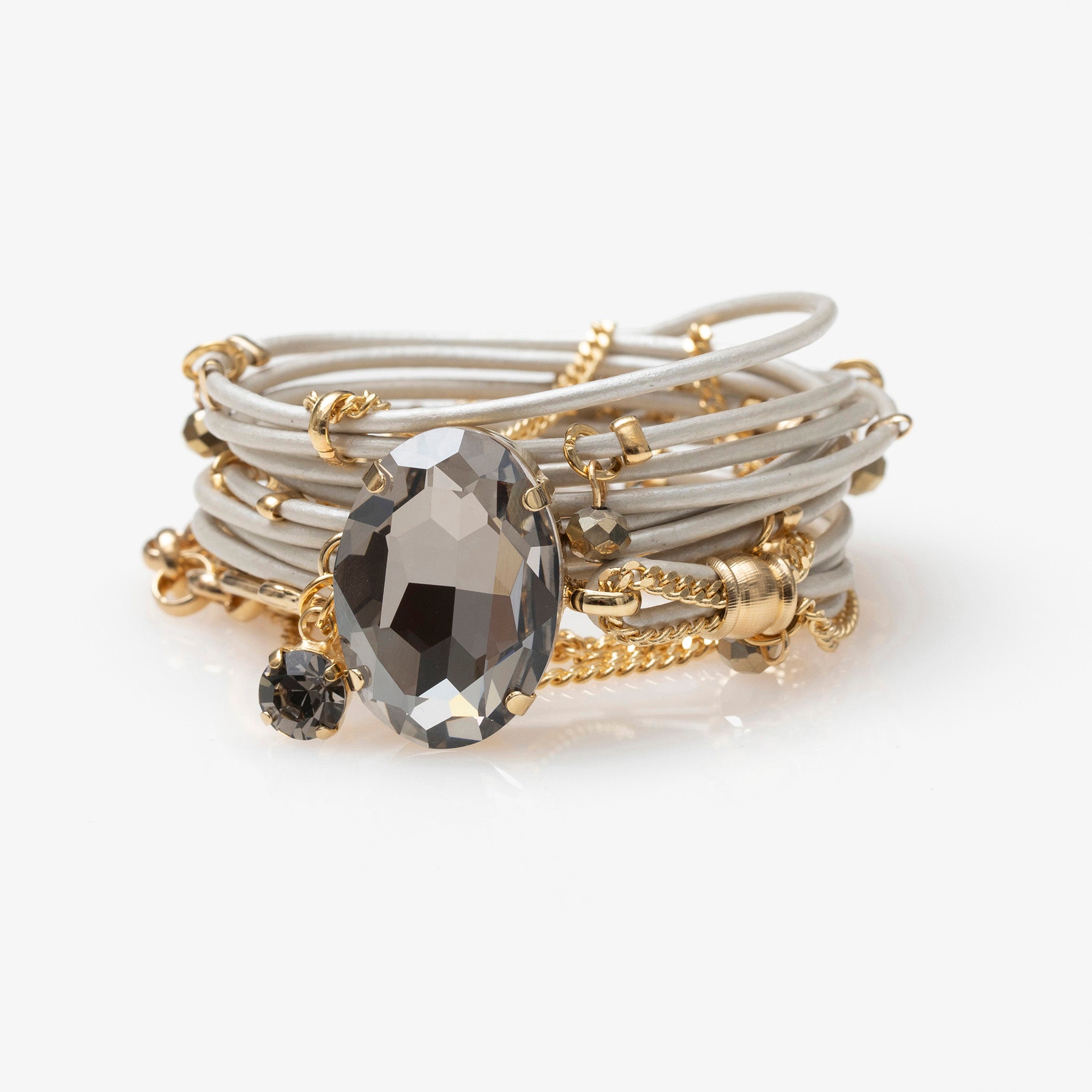 magnificent Oval shaped crystal Stargaze Bracelet