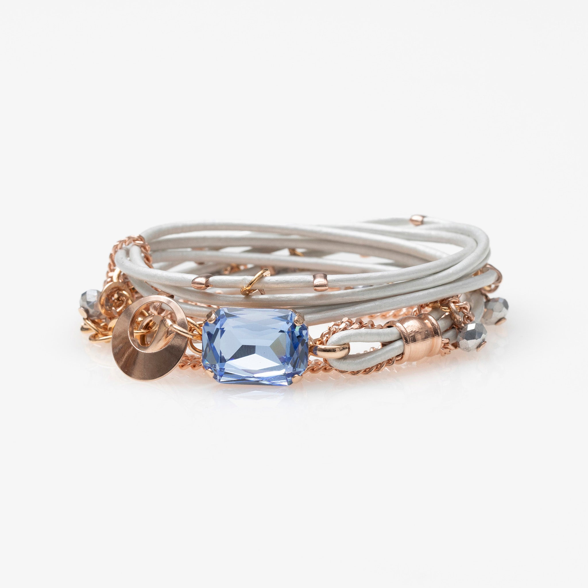 Mini Stardust Bracelet in light blue color crystal