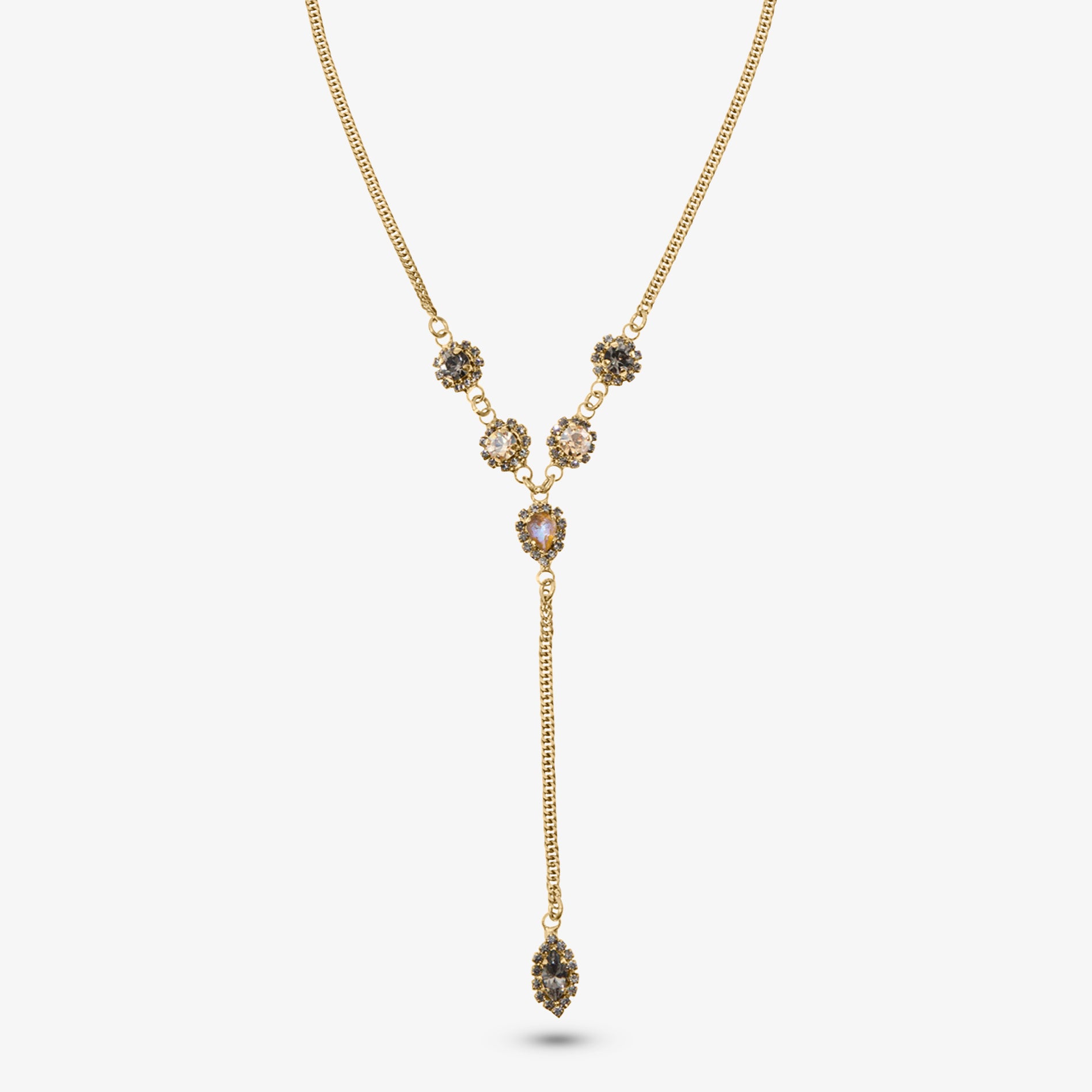 Portofino Lariat Necklace perfect for layering with plunging necklines