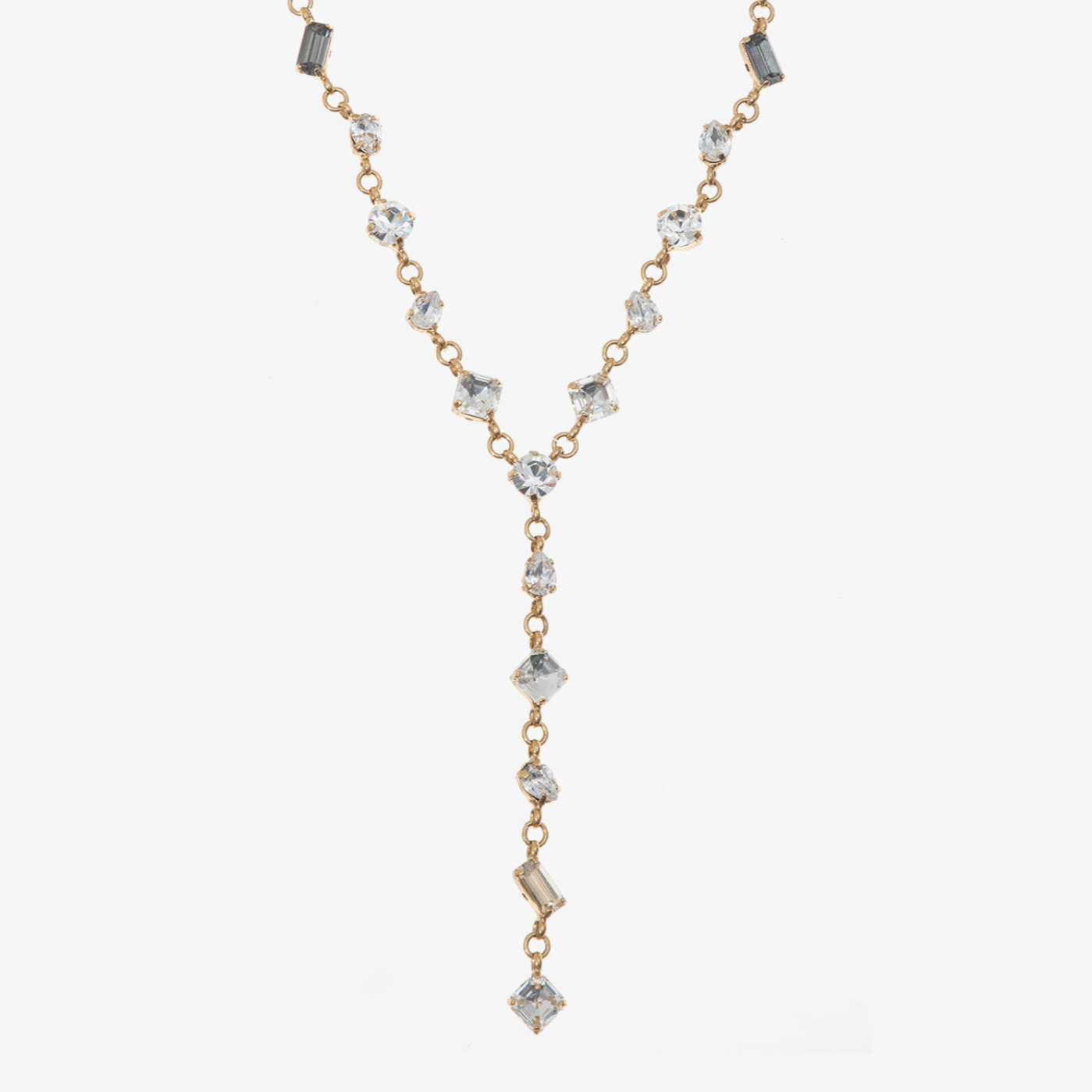 Summer Love Necklace with V-shape and drop chain pendant