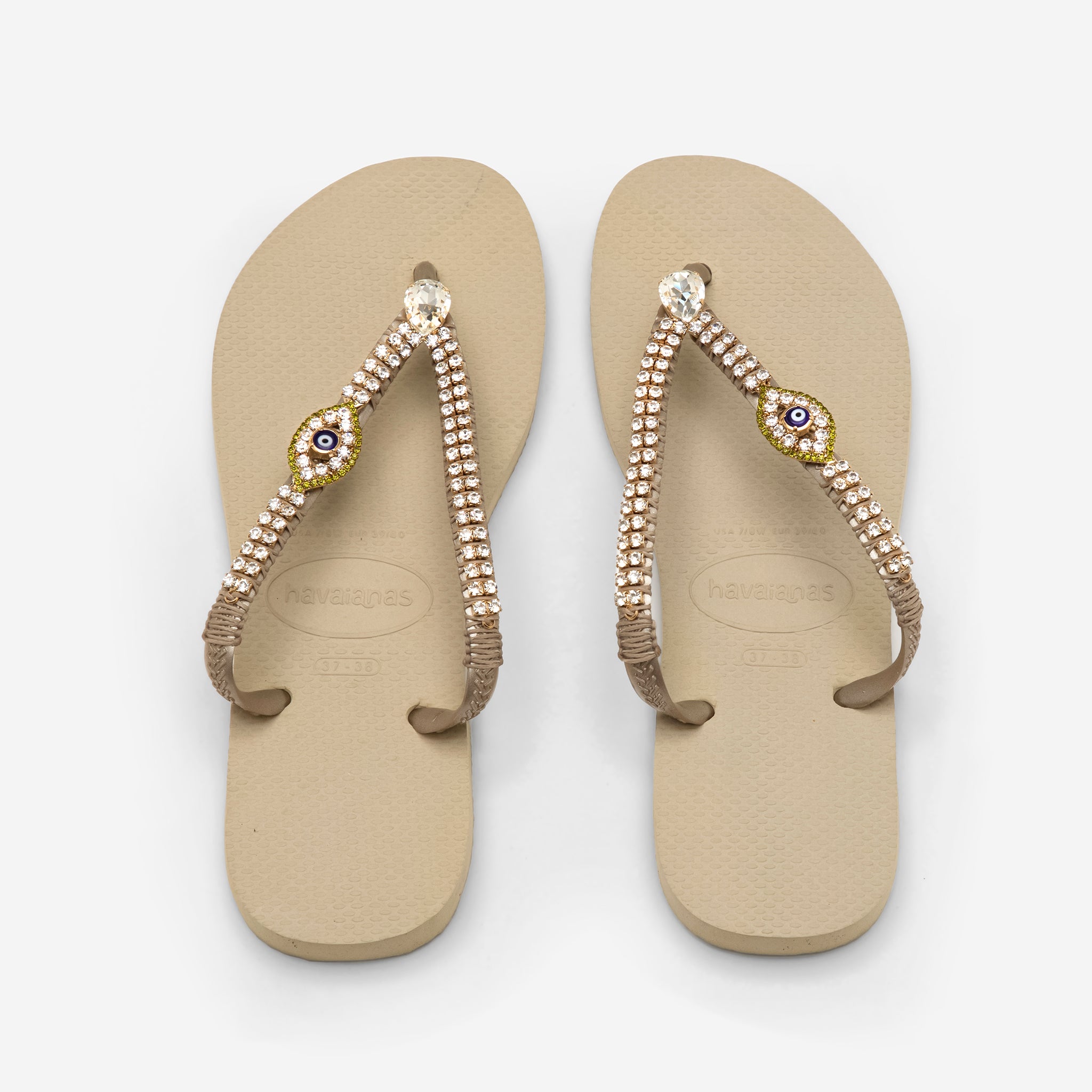 Evil Eye Flip Flops