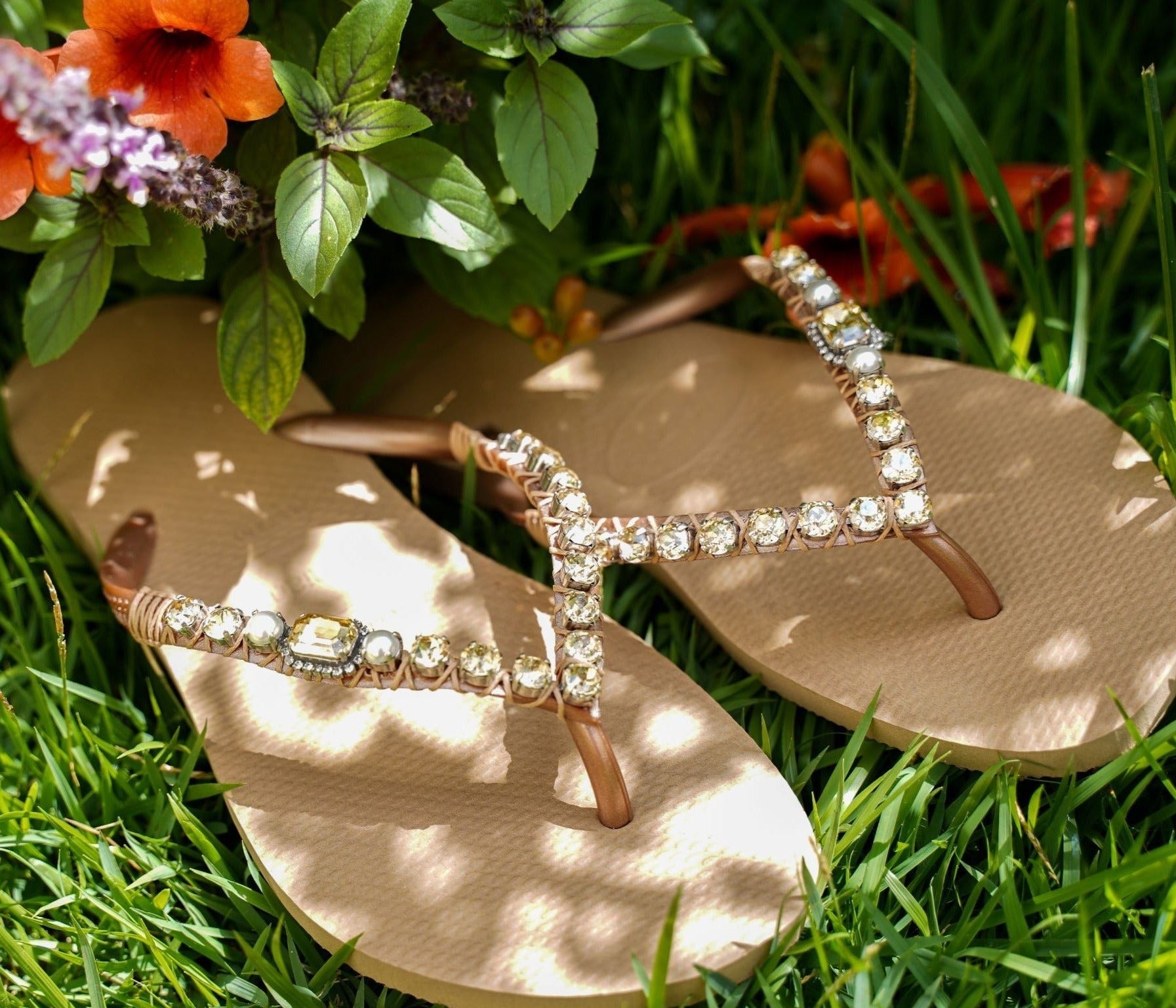 Rhinestone sandals & Flip Flops