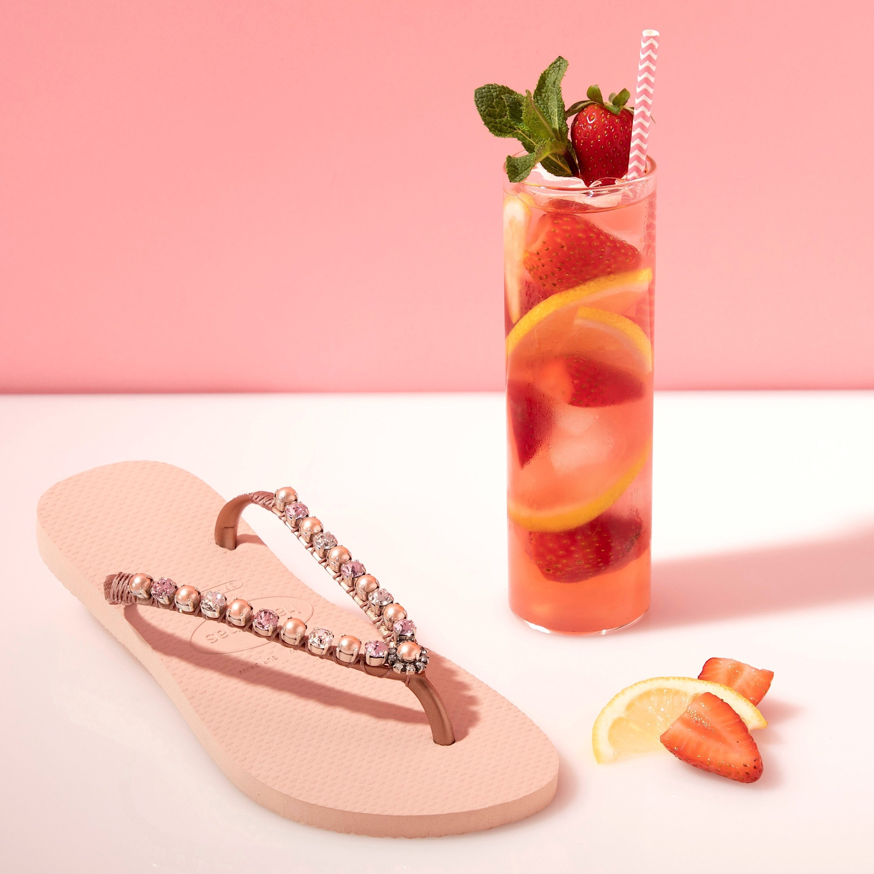 flip flops with rhinestone