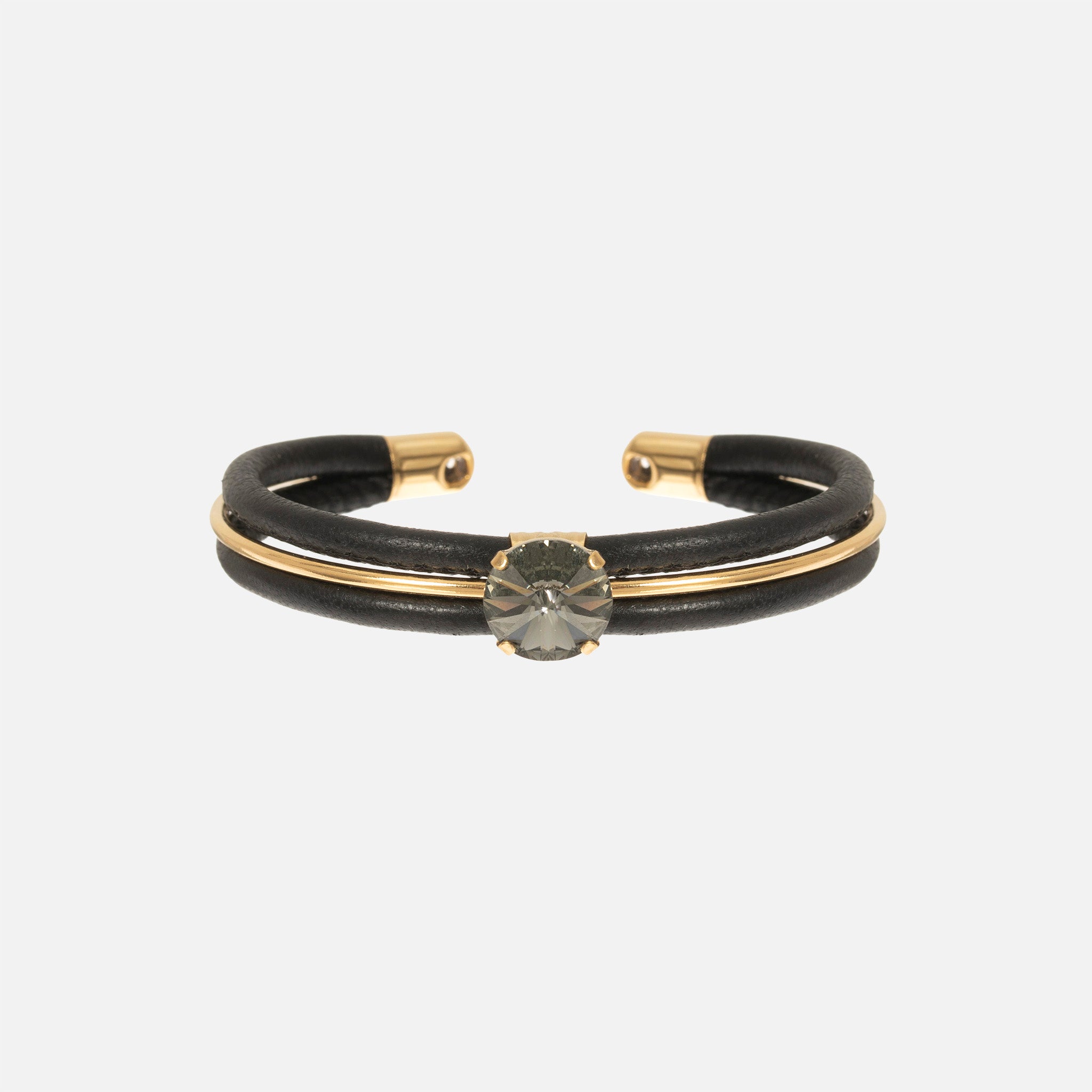 Women's Wide Cuff V Shape Leather Bracelet – The Nash Glam Company