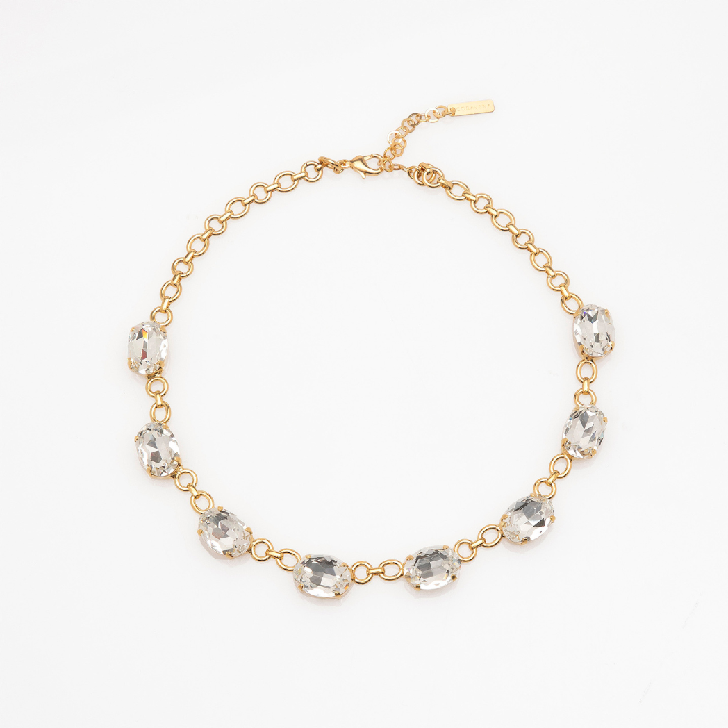 Celestine Multi-Crystal Necklace