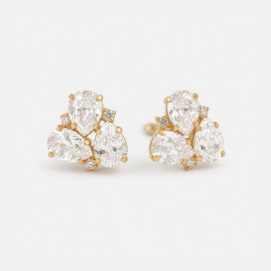Facet Stud Earrings