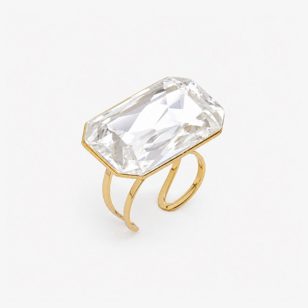 Azure Crystal Ring