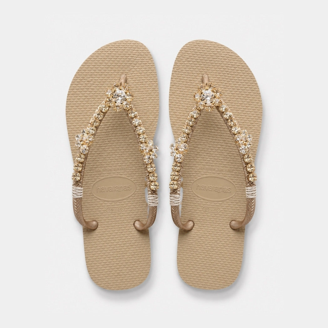 Rivoli Flower Flip Flops