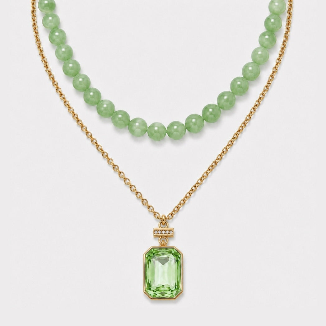 The Gemstone Solitaire Necklace Set