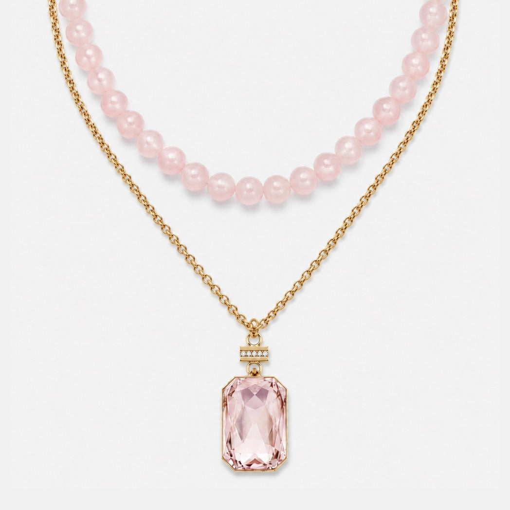 The Gemstone Solitaire Necklace Set