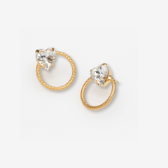 Heart on The Line Earrings