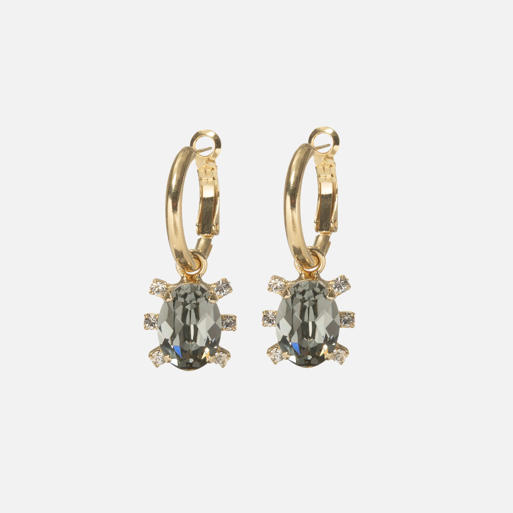 Ladybug Crystal Earrings