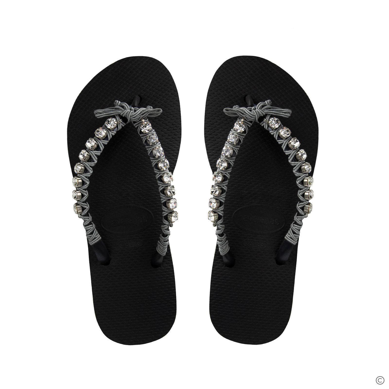 Crystal Flip Flops