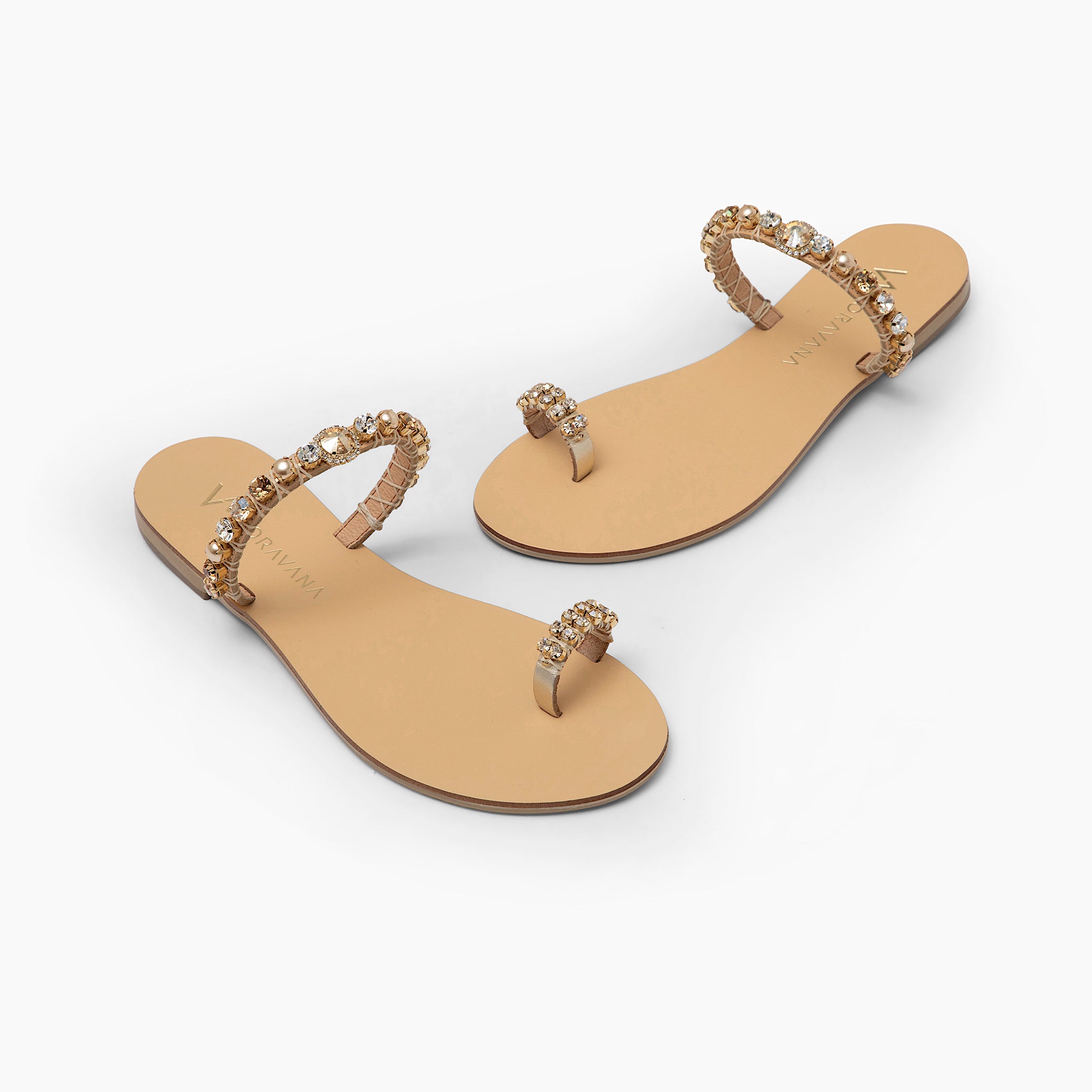 Sandals | Gold Flower Jewel Sandals | Dorothy Perkins