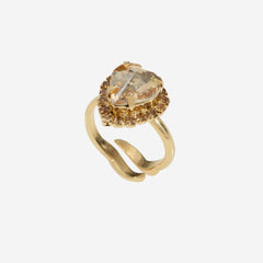 Crystal Heart Ring